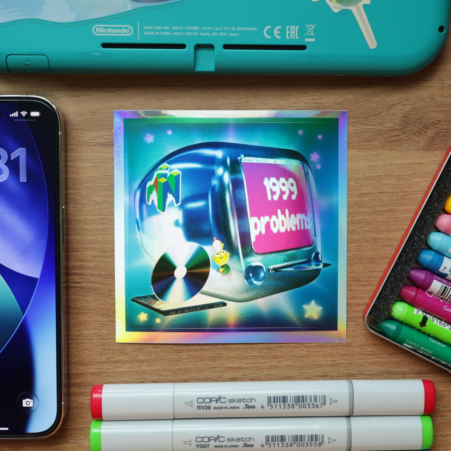 RETRO DREAMS DREAMY iMAC STICKER