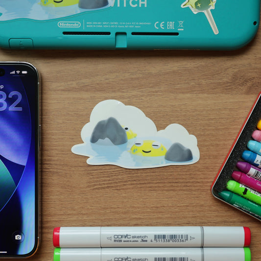 LEMON FRIENDS HOT SPRING STICKER