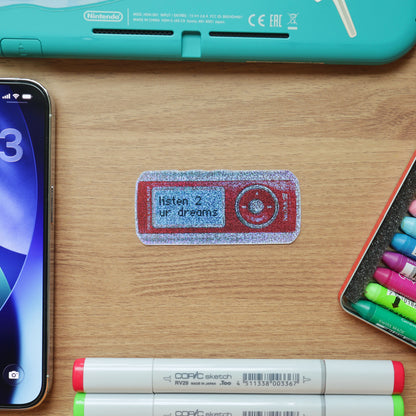 RETRO DREAMS 2000'S MP3 PLAYER STICKER