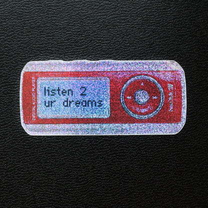 RETRO DREAMS 2000'S MP3 PLAYER STICKER
